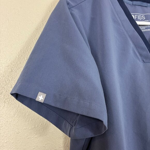 Figs Technical Collection Oran Scrubs Top Short Sleeve Size XL - Picture 3 of 8